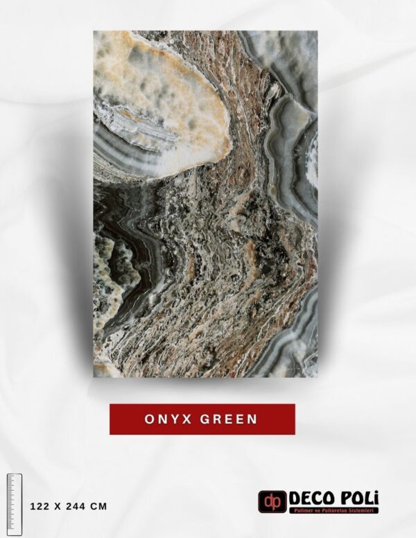 Onxy Green Mermer Plaka