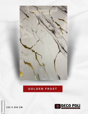Golden Frost Mermer Plaka