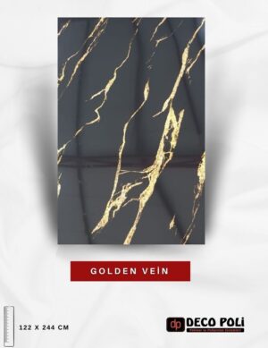 Golden Vien Mermer Plaka