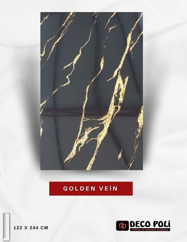 Golden Vien Mermer Plaka