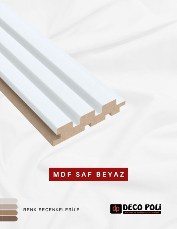 MDF Saf Beyaz