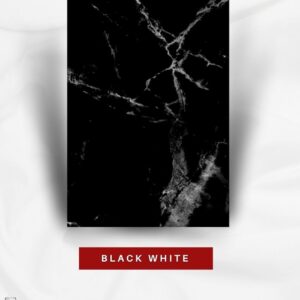 Black White Mermer Plaka