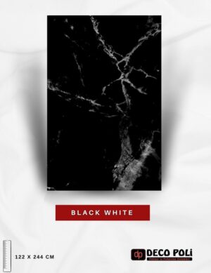 Black White Mermer Plaka