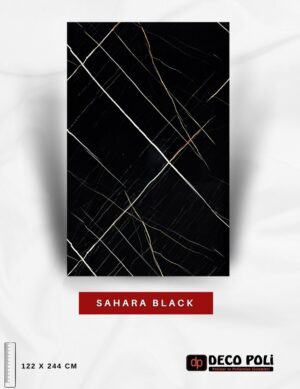 Sahara Black Mermer Plaka