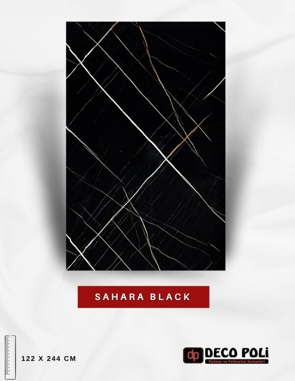 Sahara Black Mermer Plaka