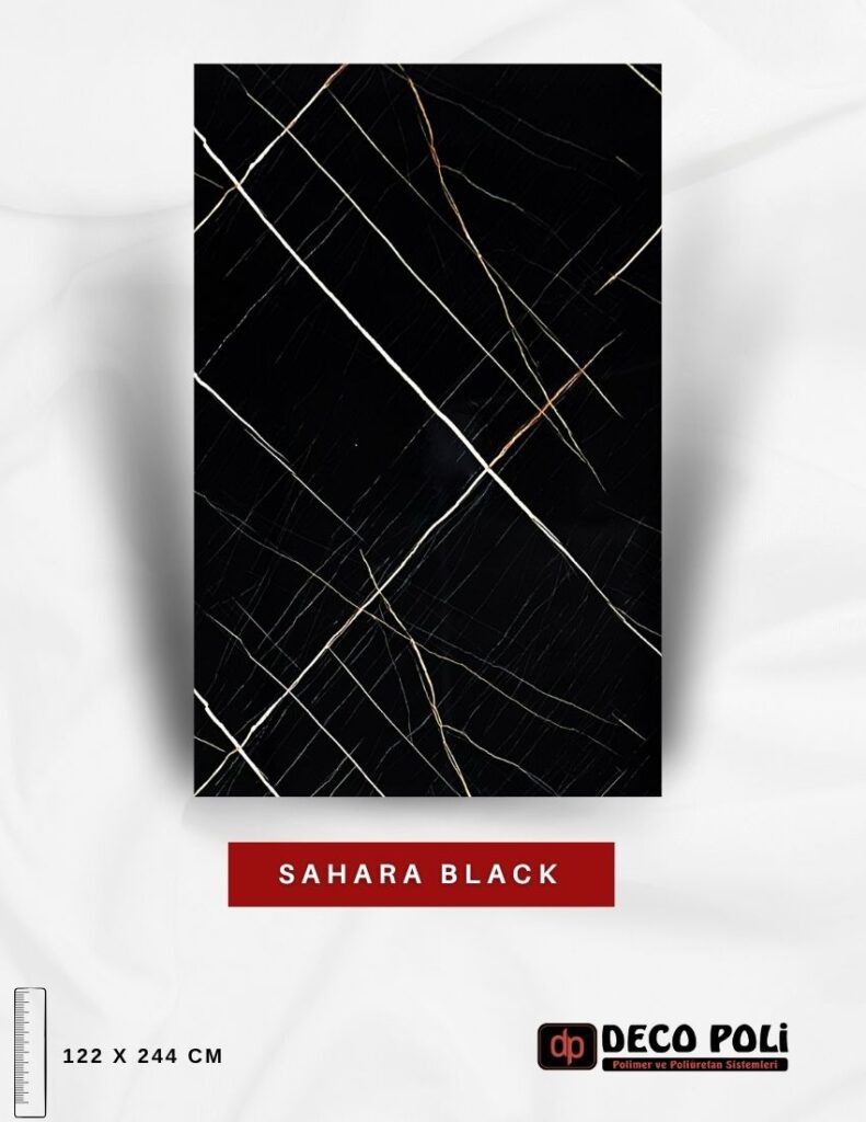 Sahara Black Mermer Plaka
