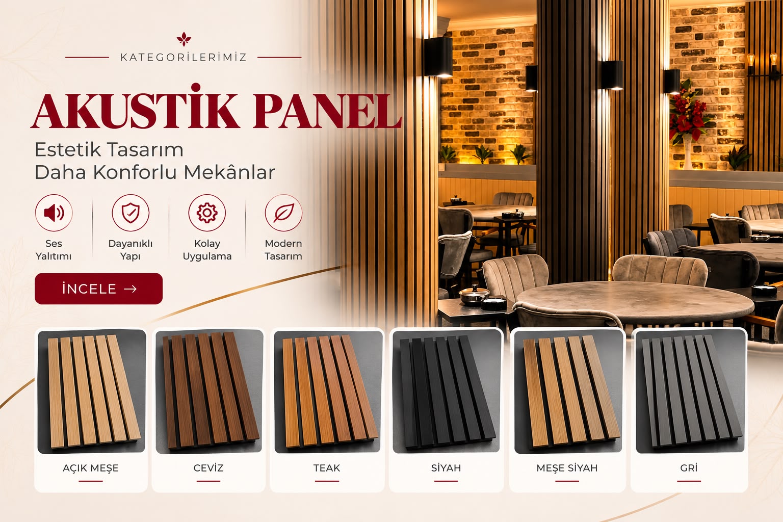 Akustik Panel — hazırladığınız orijinal kategori kapağı