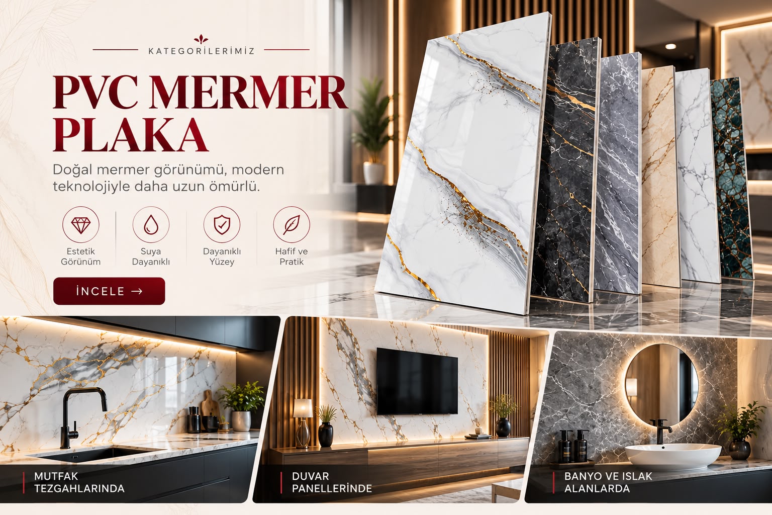 PVC Mermer Plaka — hazırladığınız orijinal kategori kapağı